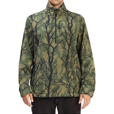 Moletom Billabong Fechado Boundary Mock N Masculino Verde