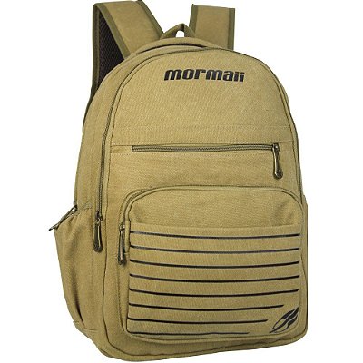 Mochila Mormaii MOR-0001 Casual Em Canvas 25 Litros Bege