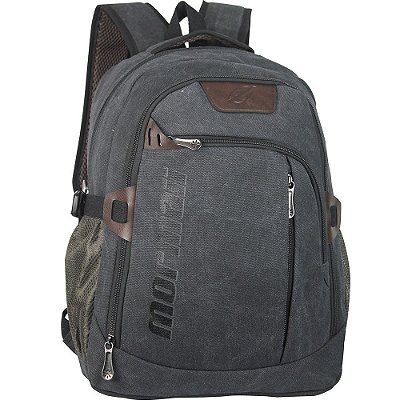 Mochila Mormaii MOR-0006 Casual Em Canvas 25 Litros Preto