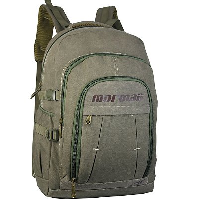 Mochila Mormaii MOR-0008 Casual Em Canvas 25 Litros Verde