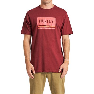 Camiseta Hurley Skull Masculina Vinho