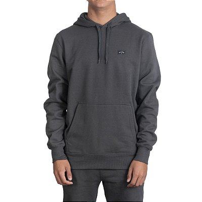 Moletom Billabong Canguru All Day Pullover Cinza Escuro