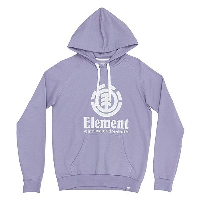 Moletom Element Canguru Vertical Feminino Roxo Claro