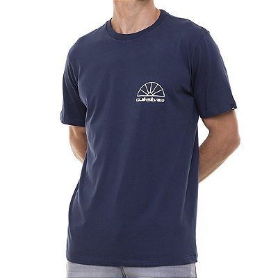 Camiseta Quiksilver Sun Reflection Masculina Azul Marinho