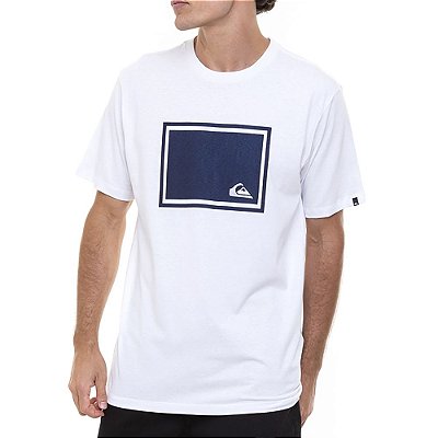 Camiseta Quiksilver MW Frame Masculina Branco