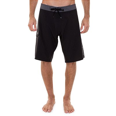 Bermuda Quiksilver Surf Signature 21 Masculina Preto