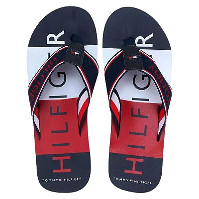 Chinelo Tommy Hilfiger Bondi 11D Masculino Marinho/Vermelho