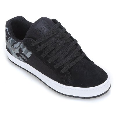 Tênis DC Shoes Court Graffik Masculino Preto/Cinza