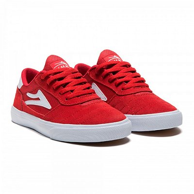 Tênis Lakai Cambridge Masculino Flame Suede Vermelho