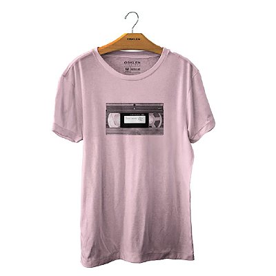Camiseta Osklen Stone VHS Masculina Rosa Claro