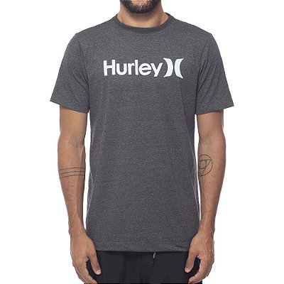 Camiseta Hurley O&O Solid Masculina Preto Mescla