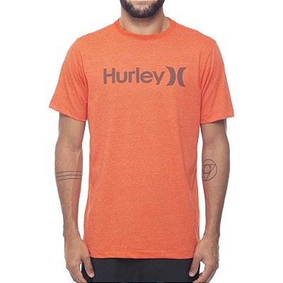 Camiseta Hurley O&O Solid Masculina Vermelho Mescla