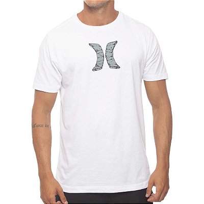 Camiseta Hurley Hard Icon Oversize Masculina Branco