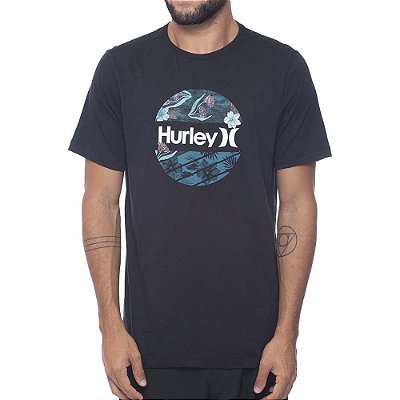 Camiseta Hurley Garden Masculina Preto