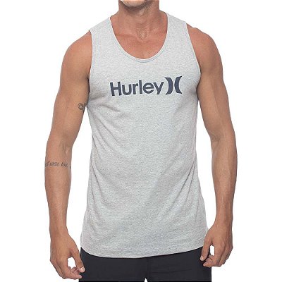 Regata Hurley O&O Solid Masculina Cinza Mescla
