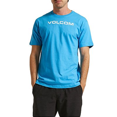 Camiseta Volcom Ripp Euro Masculina Azul Claro