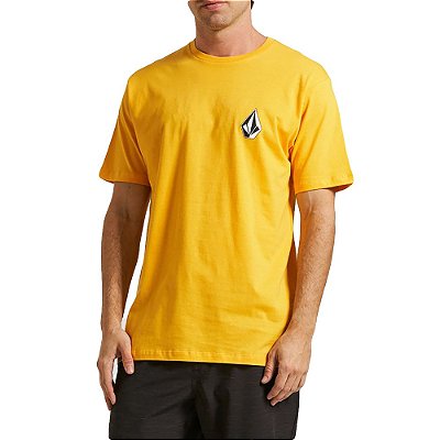 Camiseta Volcom Deadly Stone Masculina Amarelo