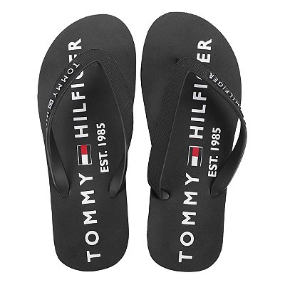 Chinelo Tommy Hilfiger Simon 34R Masculino Preto