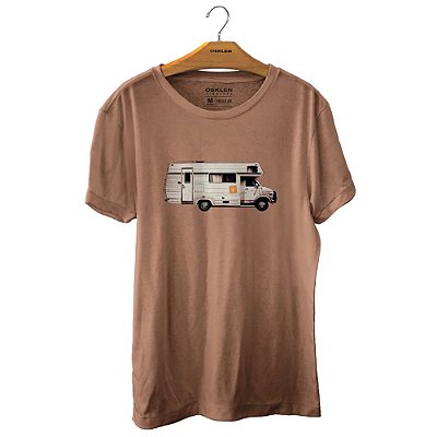 Camiseta Osklen Vintage Vehicle Masculina Marrom