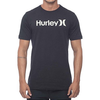 Camiseta Hurley O&O Solid Masculina Preto