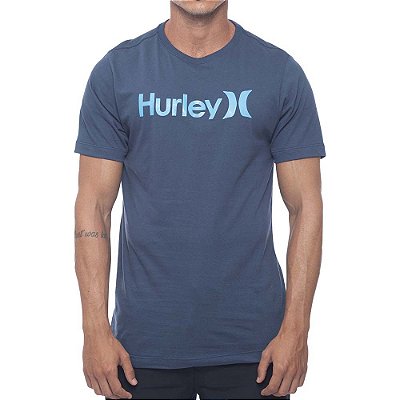 Camiseta Hurley O&O Solid Masculina Azul Marinho