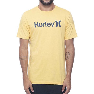 Camiseta Hurley O&O Solid Masculina Amarelo