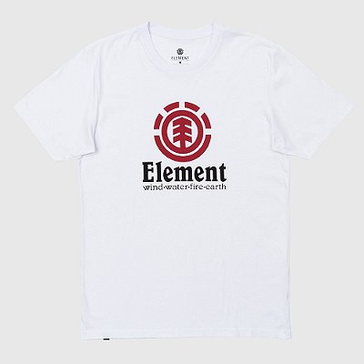 Camiseta Element Vertical Perennial Masculina Branco