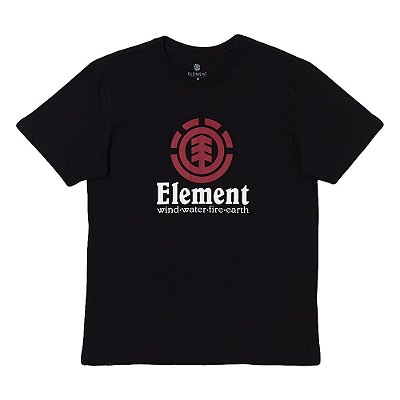 Camiseta Element Vertical Perennial Masculina Preto