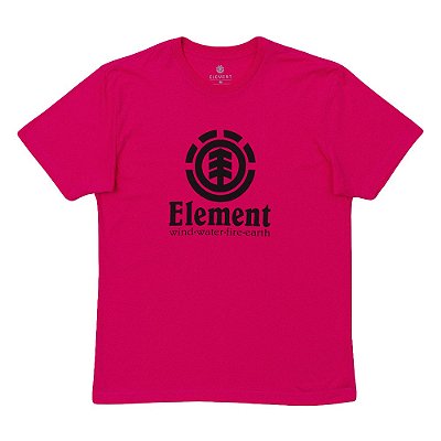 Camiseta Element Vertical Color Masculina Rosa Escuro
