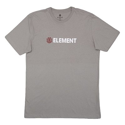 Camiseta Element Blazin Perennial Masculina Cinza Mescla