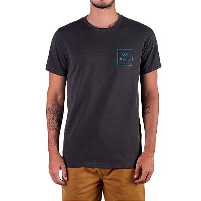 Camiseta RVCA VA All The Way Masculina Cinza Escuro