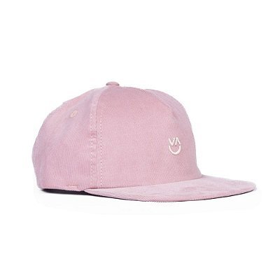 Boné RVCA Aba Reta VA Smile Snapback Rosa Escuro