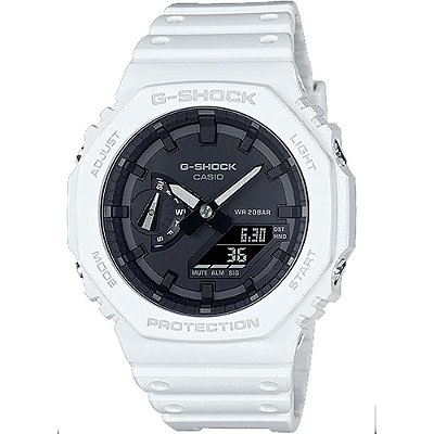 Relógio G-Shock GA-2100-7ADR Carbon Core Guard Branco