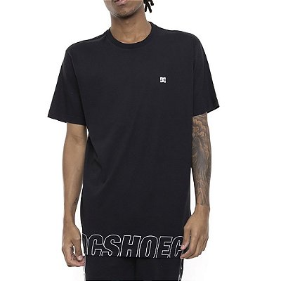 Camiseta DC Shoes Outline Dcshoeco Masculina Preto