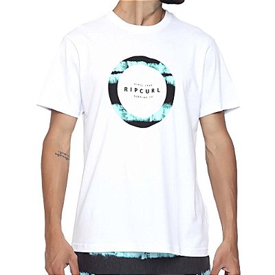 Camiseta Rip Curl Circle 10M Filter Tee Masculina Branco