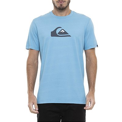 Camiseta Quiksilver Comp Logo Color Masculina Azul