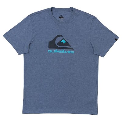 Camiseta Quiksilver Full Logo Plus Size Masculina Azul