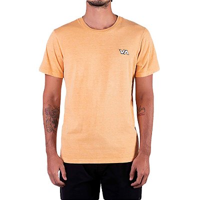 Camiseta RVCA VA Pigment Masculina Laranja