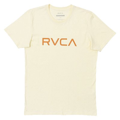 Camiseta RVCA Big RVCA Masculina Amarelo Claro