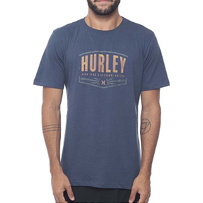 Camiseta Hurley Silk Outdoor Masculina Azul Marinho