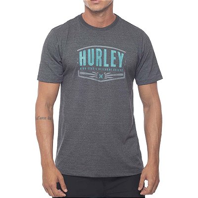 Camiseta Hurley Silk Outdoor Masculina Preto Mescla