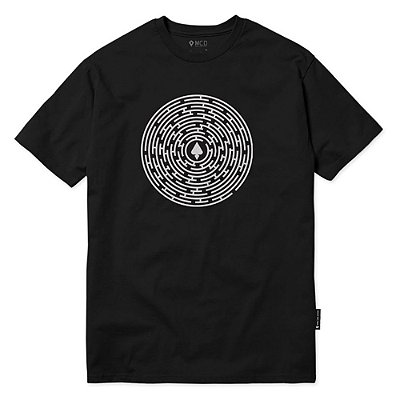Camiseta MCD Regular Enigma Labirinto Masculina Preto