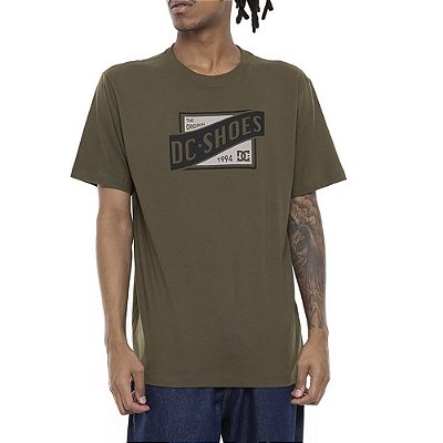 Camiseta DC Shoes Slider Masculina Verde Escuro