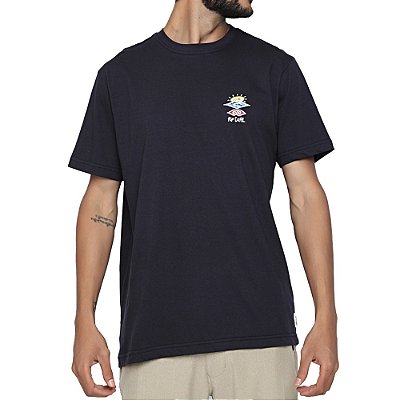 Camiseta Rip Curl New Search Essential Masculina Preto