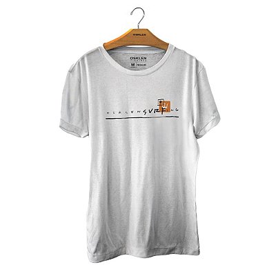 Camiseta Osklen Slim Stone Osklensurng Masculina Branco