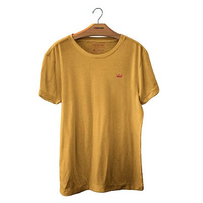 Camiseta Osklen Vintage Coroa Colors Masculina Amarelo Quent