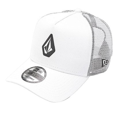 Boné Volcom Aba Curva Stone Trucker SM23 Branco