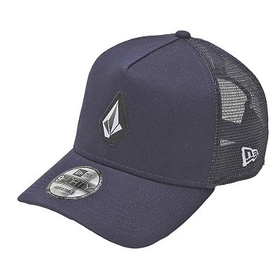 Boné Volcom Aba Curva Stone Trucker SM23 Azul Marinho