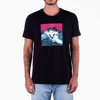 Camiseta RVCA Bedrock Masculina SM23 Preto