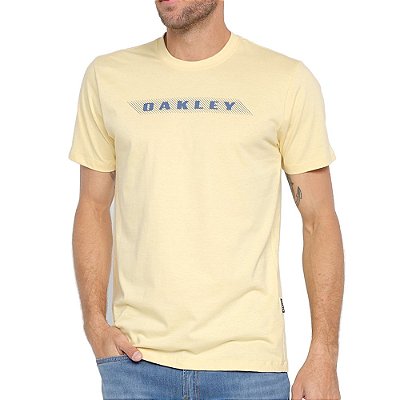 Camiseta Oakley Striped Bark SM23 Masculina Straw